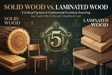 5 Critical Factors for Comparing Solid Wood vs. Laminated Wood in Commercial Furniture Sourcing